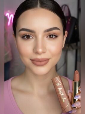 NEW Click Bullet Nude Matte Lipstick by Romantic Beauty #15